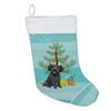 Caroline's Treasures WDK3129CS Poodle Toy Grey Christmas Christmas Stocking Fireplace Hanging Stockings Christmas Season Party Decor Family Holiday Decorations view 2