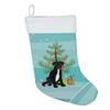 Caroline's Treasures WDK3097CS Pit Bull Black #1 Christmas Christmas Stocking Fireplace Hanging Stockings Christmas Season Party Decor Family Holiday Decorations view 2