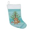 Caroline's Treasures WDK3176CS Shih-Tzu Red Christmas Christmas Stocking Fireplace Hanging Stockings Christmas Season Party Decor Family Holiday Decorations view 2