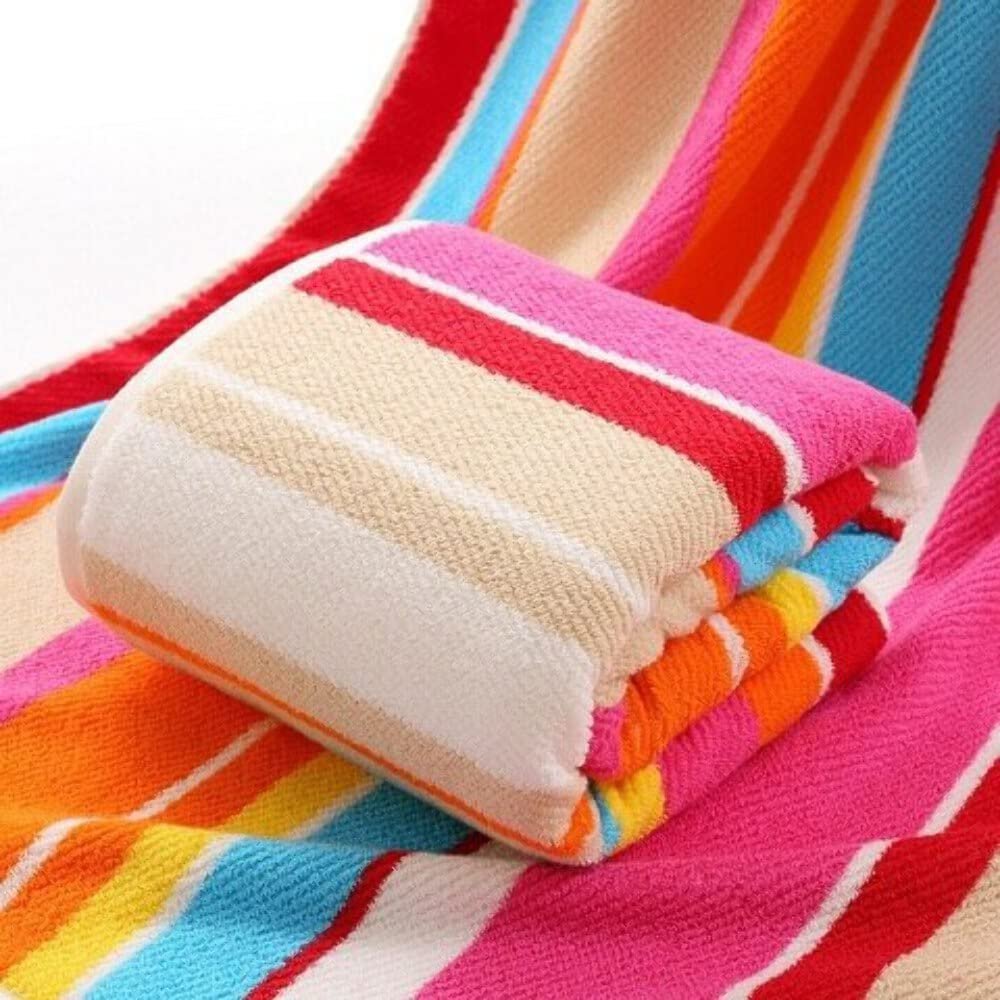 2020 New 100% Cotton 720g Large size 180 * 90cm Striped Bath Towel Fabric Solid Beach Towels for adults Bathroom Towels brand Red 180cmX90cm