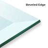 Custom Cut Glass 1/4" Thick - Clear Tempered Glass Cut to Size - Rectangle Replacement for Table Tops, Shelves, Windows with Bevel Edge view 4
