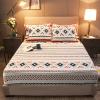 FCLDESHOP Bedding Bed Sheets,Autumn Winter Cartoon Print Coral Fleece Bedding Sheets, Deep Pocket Mattress Protector Pillowcases for Kids Room,Beige,200 * 220cm (3pcs) view 1