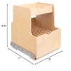 Hardware Resources 21" Wood Rollout Cookware Double Drawer view 3