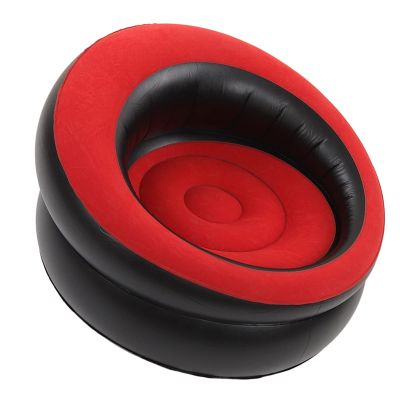 Blow up Couch, Inflatable Couch Inflatable Chair Inflatable Furniture Quick Inflate Inflatable Sofa Floor Couch for Office (Red)
