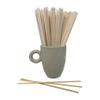 1000 Count | KingSeal Individually Paper Wrapped Bamboo Coffee Stir Sticks, 7 inches, Square End, 100% Renewable and Biodegradable - 2 Boxes x 500 Stirrers view 4