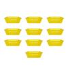 SAFIGLE Coin Storage Basket Plastic Decorative Desktop Sundries Organizer with Handle Small Compact Tray for Home Office 6.09X4.52X2.36 Inches view 1