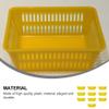 SAFIGLE Coin Storage Basket Plastic Decorative Desktop Sundries Organizer with Handle Small Compact Tray for Home Office 6.09X4.52X2.36 Inches view 3
