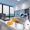 Electric Deep Fryer with Basket & Lid, Stainless Steel Professional Commercial Home Frying Machine Chicken Turkey Chips French Fryer (1 Tank) view 2