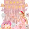 12th Birthday Decorations Rose Gold for Girls Women, Sweet 12th Foil Balloon Birthday Decoration Almost A Teenager Banner Tinsel Curtain Balloon Happy Birthday Sash Cake Topper Birthday Decoration Kit view 3