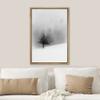SIGNWIN Framed Canvas Print Wall Art Dark Tree in Winter Snow Forest Nature Wilderness Illustrations Decorative Landscape Rustic Black & White or Living Room, Bedroom, Office - 16"x24" Natural view 3