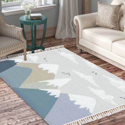 FUIENCFKE Rug Mountains Nursery Room Babies Nursery Scandinavian Chic Area Rug Washable Hallway Runner Rug Meditation Mat Minimalist Home Decor for Living Room Bedroom Nursery Playroom Classroom