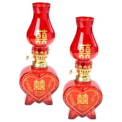 Yardwe Vintage Handheld Oil Lamp Unique Large Oil Lamp Emergency Kerosene Lantern for Home Decor