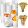 Xinnun 1000 Pcs 12 oz Charcuterie Cups with Cocktail Picks Set 200 Pcs French Fries Cups Disposable Wedding Food Paper Take-out Party 800 Pcs 2 Types Cocktail Picks for Individual Party Serving view 1