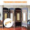 Room Divider Feet Wheels Partition Stand Base for Bedroom Bathroom Easy to Install Store Sturdy Divider Support Legs Compact Design for Home Office view 2