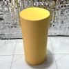 Dark Yellow Cylinder Cover for Baby Birthday Party Newborn Baby Shower Baptism Communion Christening Elastic Plinth Cover Decoration Pedestal Cover view 3