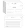 100 Count Blank Recipe Cards - 4x6 Inch White, Double Sided for Bridal Showers, Weddings & Gifts view 1
