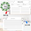 100 Count Blank Recipe Cards - 4x6 Inch White, Double Sided for Bridal Showers, Weddings & Gifts view 2
