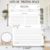 100 Count Blank Recipe Cards - 4x6 Inch White, Double Sided for Bridal Showers, Weddings & Gifts view 3
