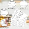 100 Count Blank Recipe Cards - 4x6 Inch White, Double Sided for Bridal Showers, Weddings & Gifts view 4