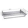 Stainless Steel Wall Mounted Hooks Retractable Airer, Space Saver Compact Sleek Design (Require Drilling) (Size : 6014.5cm) (60m) view 2