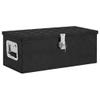 vidaXL Compact Aluminum Storage Box with Lock and Keys, and Portable Toolbox with Spacious Interior, Ideal for Vehicle Storage or Camping, Black view 1