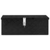 vidaXL Compact Aluminum Storage Box with Lock and Keys, and Portable Toolbox with Spacious Interior, Ideal for Vehicle Storage or Camping, Black view 2