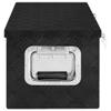 vidaXL Compact Aluminum Storage Box with Lock and Keys, and Portable Toolbox with Spacious Interior, Ideal for Vehicle Storage or Camping, Black view 3