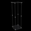 1Pcs Acrylic Clear Wedding Flower Stand Vase Stand Geometric Column Wedding Party Decor Centerpiece Wedding Column Pillar Square Props for Home Wedding Party Table Centerpiece (1pcs, 31in Tall) view 4