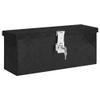 vidaXL Black Aluminum Storage Box  19.7"x5.9"x8.1"  Lightweight, Durable, and Rust-Resistant with Locking System for Safe Transport and Storage of Tools and Gear. view 1