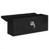 vidaXL Black Aluminum Storage Box  19.7"x5.9"x8.1"  Lightweight, Durable, and Rust-Resistant with Locking System for Safe Transport and Storage of Tools and Gear. view 4