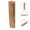 Cabilock 3 pcs with Decoration Clothespins Holders Coat Large Wood Multi Clamp Wall Big Racks Clips Decor Pins Room As Beach Farmhouse Clothespin Jumbo Wooden for Mounted Creative Spring view 4