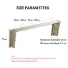 Wall Mounted Drying Rack, Retractable Folding Rustproof Accordion Clothes Dryer, Easy to Install Design Towel Bar (OneColor 75cm) view 2