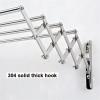 Wall Mounted Drying Rack, Retractable Folding Rustproof Accordion Clothes Dryer, Easy to Install Design Towel Bar (OneColor 75cm) view 4
