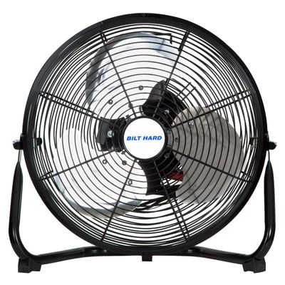 BILT HARD 12" 3-Speed High Velocity Heavy Duty Metal Floor Fan, 1680 CFM, 180-Degree Tilt, Powerful Airflow Fan for Home, Bedroom, Residential Use