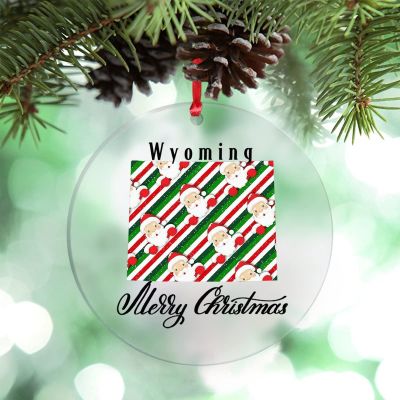 Wyoming Home State Christmas Decorations for Tree Sweet Home Ornament for Christmas Tree Decor Merry Christmas Personalized Christmas Ornaments 2022 Funny Christmas Souvenir Long Distance Xmas Gift