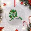 Alaska Large Christmas Ornaments Merry Christmas Personalized Christmas Ornaments 2022 USA Home State Ornament for Christmas Tree Decor Hanging Christmas Keepsake Novelty New Year Gifts view 4