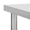 vidaXL Stainless Steel Kitchen Work Table with Storage - Mobile Prep Station, Easy to Clean, Perfect for Commercial Kitchens, Restaurants view 3