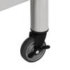 vidaXL Stainless Steel Kitchen Work Table with Storage - Mobile Prep Station, Easy to Clean, Perfect for Commercial Kitchens, Restaurants view 4