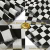 Seavish Checkered Rug, 5x8 Ft Black and White Rug, Retro Moroccan Checkerboard Rugs, Lightweight Outdoor Washable Area Rug, Rustic Floor Carpet Decor for Living Room Bedroom Dining Room Patio view 4