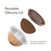 Reusable V ERTUO Capsule Lids 3 Pcs + EMPTY V ertuo Pods-80+150+230ml Each 6 Pcs Compatible With Vertuo Coffee Maker, BENFUCHEN Reusable Silicone Cap For nes presso V ertuo Reusable Pods Kit view 3