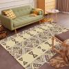 Electric Heated Carpet Large Size Heated Floor Mats European Style Heated Area Rugs with Timer & Thermostat for Office Home view 1
