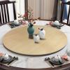 360 Wood Serving Tray, 80/90/100cm Round Rotating Serving Plate, Dining Table Organizer Tray, Home Dining Turntable, Rotating Serving Board, Easy To Share Food, Smooth Rotation (Color : G, Size : 6 view 1