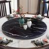 360 Wood Serving Tray, 80/90/100cm Round Rotating Serving Plate, Dining Table Organizer Tray, Home Dining Turntable, Rotating Serving Board, Easy To Share Food, Smooth Rotation (Color : A, Size : 1 view 1