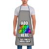 AXKEUDO Custom Funny Cooking Chef Apron with Photo BBQ Kitchen Work Aprons Birthday Dad Creative Gifts Gravel view 2