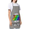 AXKEUDO Custom Funny Cooking Chef Apron with Photo BBQ Kitchen Work Aprons Birthday Dad Creative Gifts Gravel view 4