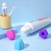 8Pcs Silicone Self Closing Toothpaste Dispenser Toothpaste Caps Mess Free Toothpaste Squeezer Lids for Bathroom Hygiene for Kids and Adults No Mess No Waste view 2