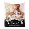 MyPupSocks Customized Photo/Name Collage Blanket - Upload Your Own Photo with Your Pet, Personalized Throw Blanket Gift for Pet Lovers - 60"x80", Made in USA view 1