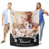 MyPupSocks Customized Photo/Name Collage Blanket - Upload Your Own Photo with Your Pet, Personalized Throw Blanket Gift for Pet Lovers - 60"x80", Made in USA view 2
