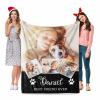 MyPupSocks Customized Photo/Name Collage Blanket - Upload Your Own Photo with Your Pet, Personalized Throw Blanket Gift for Pet Lovers - 60"x80", Made in USA view 4