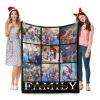 Personalized Family Photo Collage Blanket Customized Throw Blanket for Family's Birthday Upload Your Own Picture, Soft Throws 60"x80" view 4